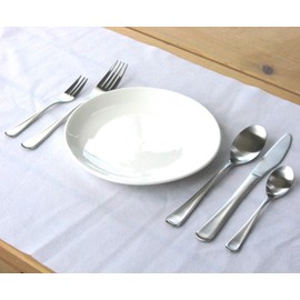 Nagao Antibacterial Dinner Cutlery Set, 5 Pieces, 18-8 Stainless Steel, Copper Contained, Made in Japan