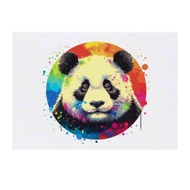 Azeeda 'Bunter Panda' Temporäres Tattoo - Hautfreundlicher & Ungiftiger Abziehbild · Wasserfest (TO00073853)