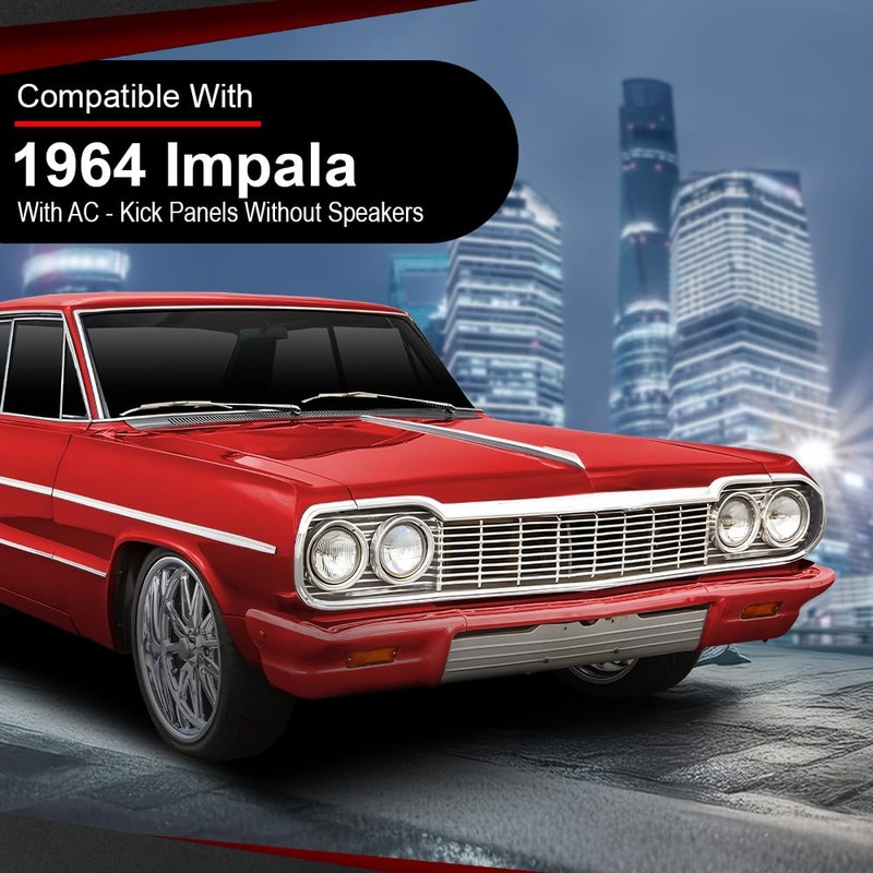 CROSSDESIGN Speaker Kick Panels Compatible with Chevy Impala or Caprice