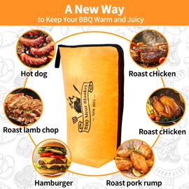 Gecool BBQ Blanket for Resting Meat – Insulated Smoker Grilling Bag for Juicy Flavorful Meats | Ideal for Brisket, Ribs, Pork & More | Durable, Easy to Clean & Portable（18in