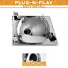 WEELMOTO for 1992-1996 Ford E-150 Econoline Headlights Assembly for 1992
