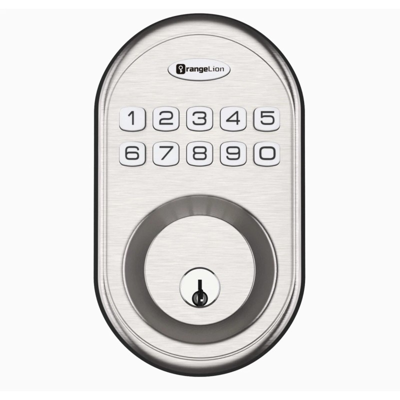 OrangeIOT Orange Lion Keypad Digital Deadbolt OL01 Keyless Entry Back