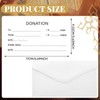 Honoson 500 Pcs Donation Currency Check Envelope Church Offering Gummed
