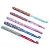QANYEGN 5Pcs Crochet Hooks, Soft Handle Crochet Needle Set, Soft