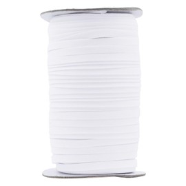 Mandala Crafts Double Fold Bias Tape for Sewing - 55 Yds White Bias Tape Double Fold 1/4 Inch Hem Quilt Binding White Seam Binding Tape - Fabric Piping Bias Binding Tape