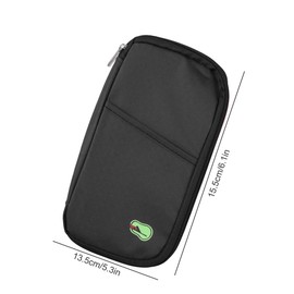 GLADFRESIT Travel Wallet Passport,RFID Organizer Pouch for Cards, Documents, IDs, Money (Black)