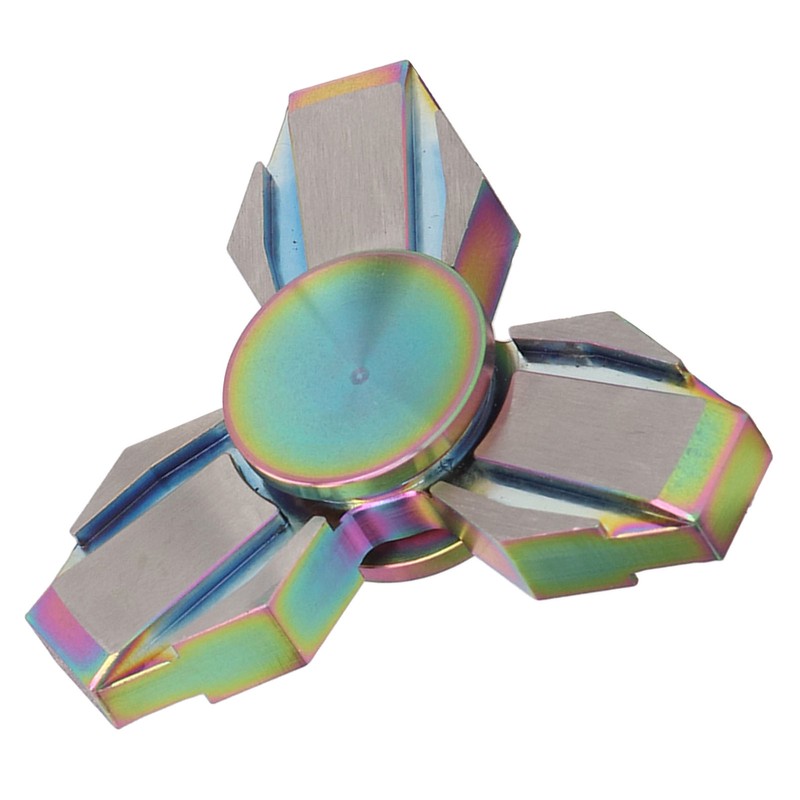 Fingertip Gyroscope 3 Leaves Reduce Anxiety Metal Rotating Decompression Toy