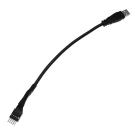 BAIRONG Black 9-Pin USB IDC Dupont Male Header to Single USB 2.0 Type A Male Cable 7.8 Inches