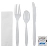 Karat U2204W PS Cutlery Kits Salt & Pepper - White