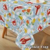 MATIRUG Summer Coastal Tablecloths Rectangle 60x102 Inch, Washable Spill Proof