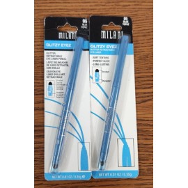 Milani 2 PCS NIP MILANI RETRACTABLE GLITTER EYELINER PENCIL #05 BLUE TOPAZ .01oz EA