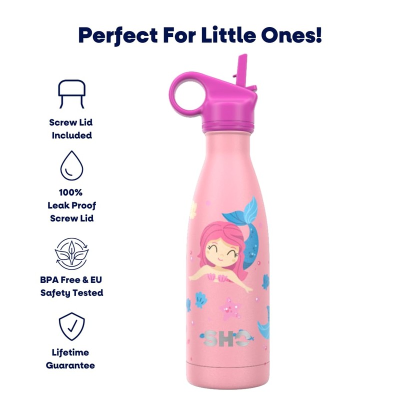 SHO Kids Bottle - Ultimate Insulated, Double Walled Stainless Steel