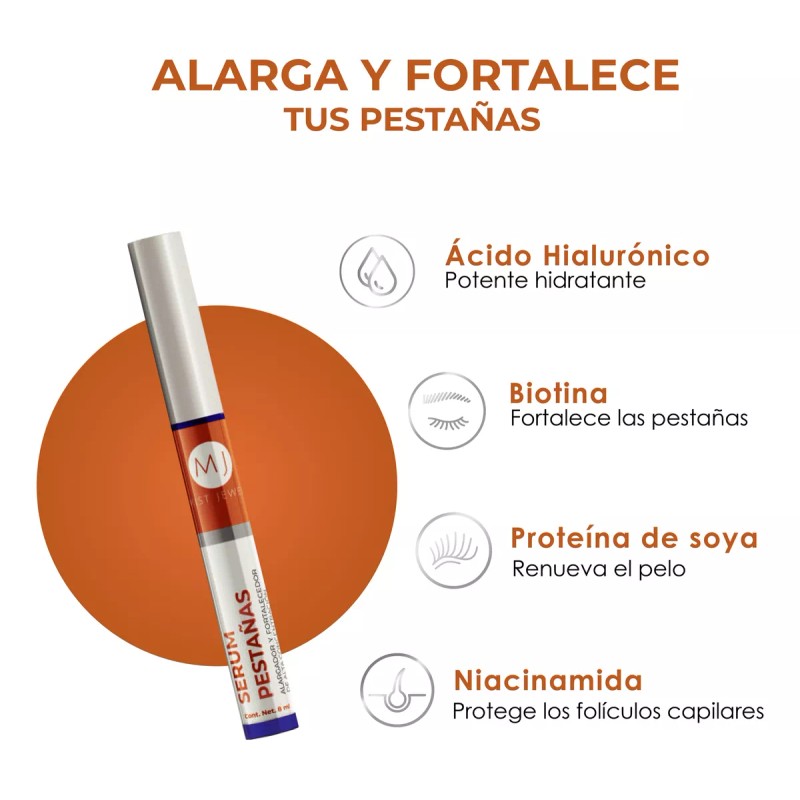 Mist Jewel Suero Alargador Pestanas Alargador Y Crecimiento Biotina