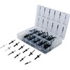 BGS Technic Shear Plastic Rivets Assortment, 235Pieces