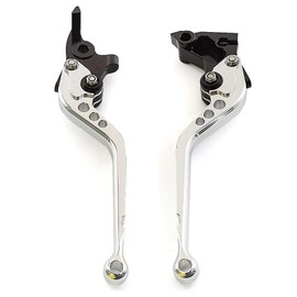NICEDOLL CNC Clutch Brake Levers Fit for RE Classic 350 350cc Meteor 2021-2025, Super Meteor 650 2023, Hunter 350 HNTR 2022-2024 Silver Long