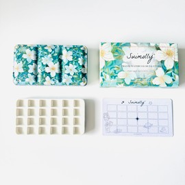 Suimolly Watercolor Palette,Ceramic Palette,Portable Travel Metal Paint Boxwith Porcelain Palette,for Artists Illustrations, Drawin (24Well)