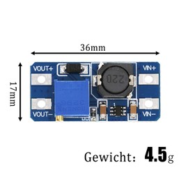 10 Pcs DC-DC Step Up Boost Converter 2V-24V to 5V-28V Voltage Converter 2a and 5V 9V 12V 28V Adjustable Boost Converter Power Supply Power Module Compatible with Arduino