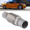 Car Exhaust Pipe 50 x 250mm Weld Free Soft Stainless