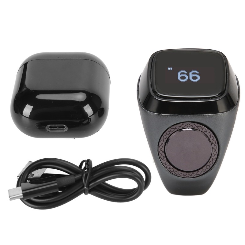 Smart BT Ring Counter 0.49in Screen Portable 5 Prayer Time
