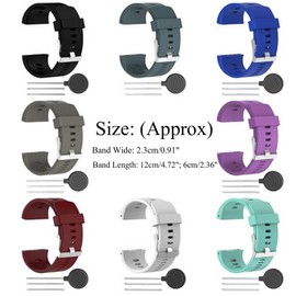 QGHXO Band for Polar V800, Soft Adjustable Silicone Replacement Wrist Watch Band for Polar V800 (No Tracker)