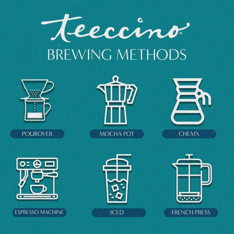 Teeccino Dandelion Blueberry Vanilla Chicory Coffee Alternative - Ground Herbal