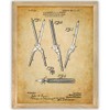 Hair Curling Iron Patent Print - Great Bathroom and Hair