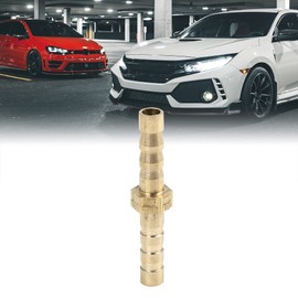 X AUTOHAUX 5mm Brass Barb Hose Fitting Straight Joiner for Air Water Gas Oil