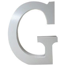 Wooden Letters G,8 Inch Big Wooden Alphabet Letters Unfinished Large Standing Letters Design for Wall Desk Decor,Party, Home Sign Board Decoration