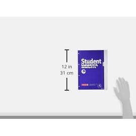 Brunnen Brunnen 1067907 Notizblock / Collegeblock Student (für Linkshänder, A4, liniert, Lineatur 27, 70 g/m², 80 Blatt mit Spirale rechts)