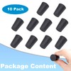 10pcs 0# Black Tapered Shaped Solid Rubber Stopper for Lab