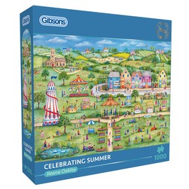 Gibsons Celebrating Summer 1000 Piece Jigsaw Puzzle Beautiful Colourful Season Celebration Sustainable Jigsaw Puzzle for Adults | Premium 100% Recycled Board | Great Gift | Gibsons Games