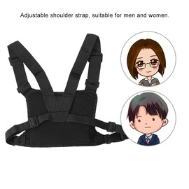 Walkie Talkie Chest Strap Front Part, Light Yellow Chest Strap Chest Strap Front Part Pocket Holster Vest Rig Carry Bag for Radio Walkie Talkie