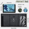 AfitLulu Men's Camouflage Wallet with Coin Compartment and Key Ring,