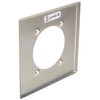 Leviton 2-Gang Power Receptacle Wallplate, Flush Mount, Standard Size, Device