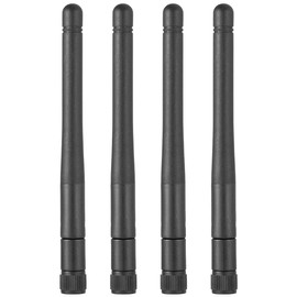 POBADY 4PCS Dual Band WiFi Antenna 2.4GHz 5GHz 5.8GHz 1.5dBi MIMO SMA Male Antenna for WiFi Router Wireless LAN Card PCIe Card Router Video Surveillance Monitor