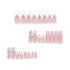Vokupoga Long Square Press on Nails Sparkly False Nails with