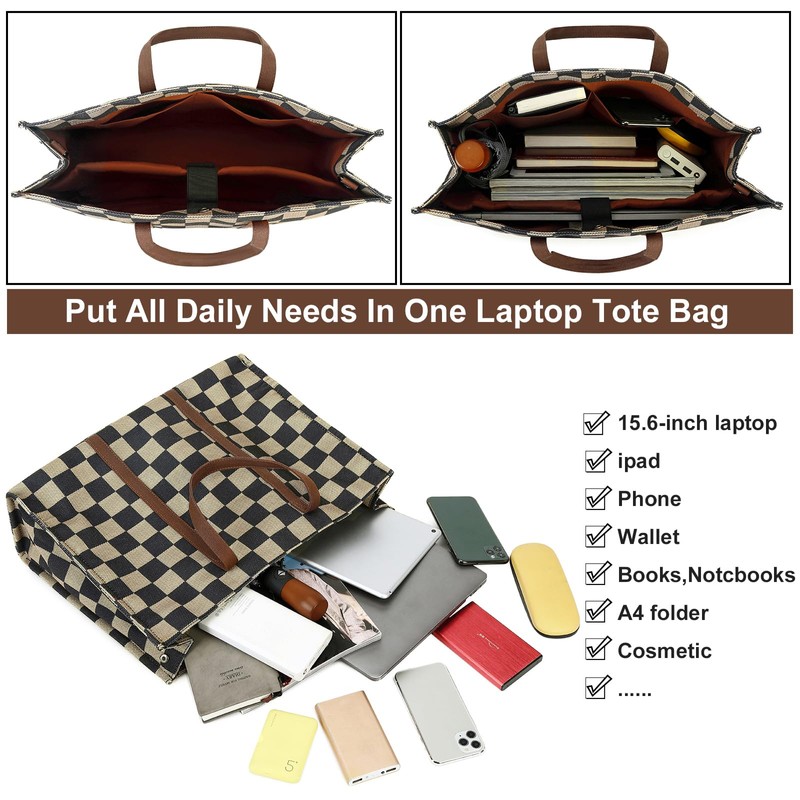 BTOOP Tote Bag for Women Work Teacher Tote Bag 15.6