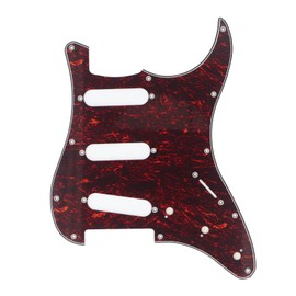Electric Guitar Pickguard,11 Hole Plastic Electric Guitar Pick Guards Scratch Plate,Front Pick Guard Replacement for Guitars (Red)