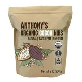 Anthony Cacao Orgánico Granos Descortezados De Cacao, 2 Lb,