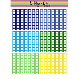 Colorful Checklist flags Planner Sticker | Libby and Lou Sticker Co
