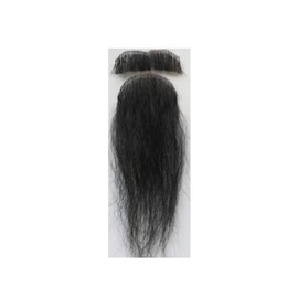 ALISY Beard Mustache Cloth Wig Cloth Beard 1 Set (Black SD XC)