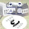 Mailbox Latch and Handle Kit, Thickened Metal Mailbox Door Replacement
