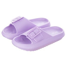 Brandsseller Women's Mules with Cosy EVA Sole - Adjustable Summer Slippers & Bathing Shoes - Lightweight, Waterproof & Non-Slip - Comfortable Slippers for Garden, Beach & Holiday, purple, 40/41 UK