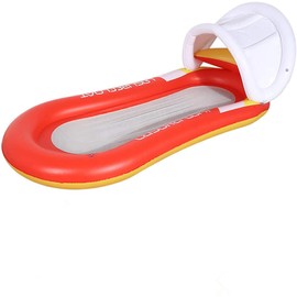 Queta Air Mattress Pool Inflatable Water Hammock Water Toy Summer Pool Toy Orange 160 x 90 cm
