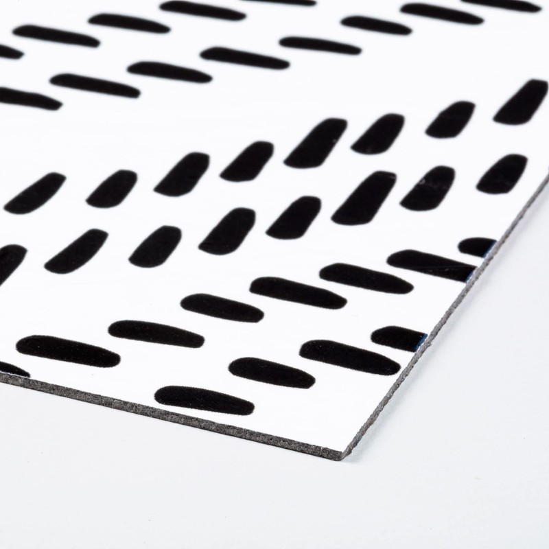 RoomMates FT4602BX Santorini Black and White Peel and Stick Floor