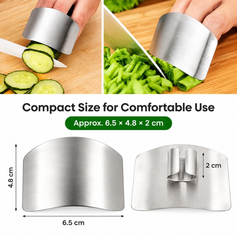2 Pack Stainless Steel Finger Guard for Kitchen Use –