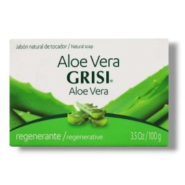 Grisi Aloe Vera Soap Cleansing, Soothing and Refreshing for AllSkin Types, 3.5oz