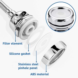 Unbranded 360 Degree Rotating Faucet Movable Kitchen Tap Head Water Saving Nozzle Sprayer