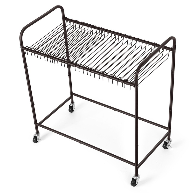 Pant Hangers for Rolling Pants Trolley 30 PCS, Bronze (Only