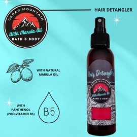 Cedar Mountain Fun Scents Marula Oil Hair Detangler Variety Pack includes scents Sweet Sangria, Drunken Pina Colada and Heavenly Cranberry